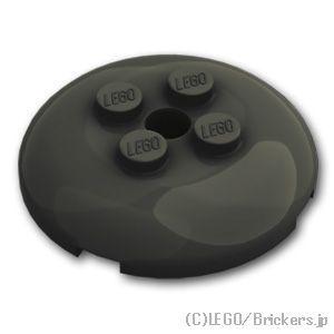 レゴ パーツ ばら売り #65138 ディッシュ 4 x 4 - 4スタッドとピンホール：ブラック ...