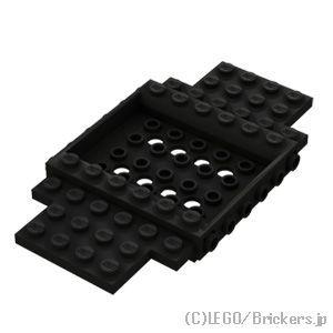 レゴ 車 パーツ ばら売り #65634 ビークルベース 6 x 12 x 1 - 8穴：ブラック ...