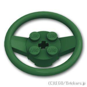 レゴ パーツ ばら売り #67811 ステアリングホイール - 2 x 2 ラウンドブロック：ダーク...