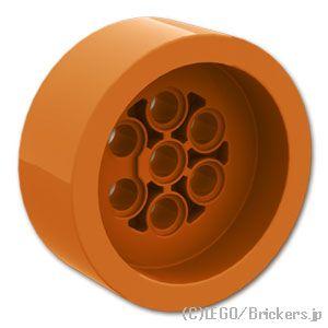 レゴ パーツ ばら売り #68327 テクニック ホイール 41mm x 15mm：ダークオレンジ ...