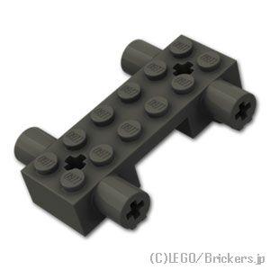 レゴ パーツ ばら売り #6920 ビークルベース 2 x 6 x 1 - 十字軸ホルダー：ブラック...