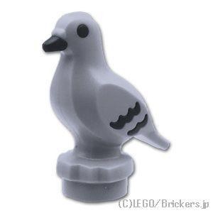 レゴ パーツ ばら売り #7188pb01 ハト - 黒いくちばし：グレー | LEGOの部品