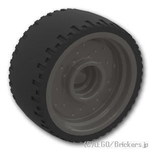 レゴ パーツ ばら売り #72206pb01 ホイール 24mmx 12mm - タイヤ一体成型 /...