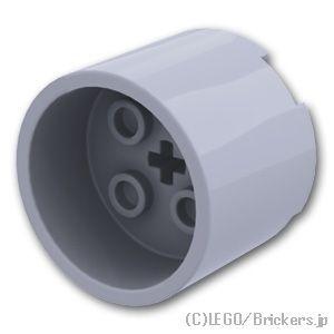 レゴ パーツ ばら売り #73111 ブロック ラウンド 3 x 3 x 2 - 凹センター / 軸穴：グレー | LEGOの部品