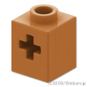 レゴ パーツ ばら売り #73230 テクニック ブロック 1 x 1 - 軸穴：ミディアムヌガー | LEGOの部品