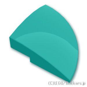 レゴ パーツ ばら売り #76797 スロープ カーブ コーナー 3 x 3 - ラウンド：ダークタ...