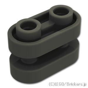 レゴ パーツ ばら売り #77808 ラウンド ブロック 1 x 2 - オープンセンター：ブラック...