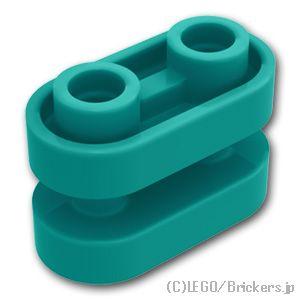 レゴ パーツ ばら売り #77808 ラウンド ブロック 1 x 2 - オープンセンター：ダークタ...