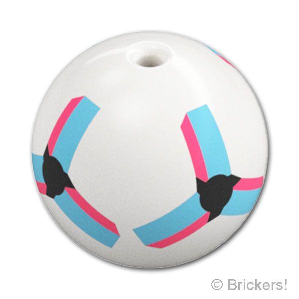 レゴ パーツ ばら売り #7819pb01 サッカーボール 14mm - スタッドホルダー：ホワイト...