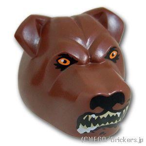 レゴ パーツ ばら売り #78536 ドッグヘッド - 三頭犬 フラッフィーのライトヘッド(ハリーポ...