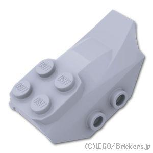 レゴ パーツ ばら売り #79897 スロープ カーブ 4 x 2 - ウイングエンド：グレー | ...