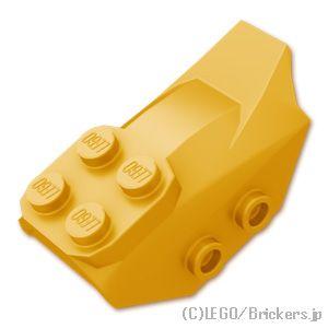 レゴ パーツ ばら売り #79897 スロープ カーブ 4 x 2 - ウイングエンド：パールゴール...