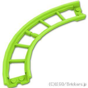 レゴ パーツ ばら売り #80566 ローラーコースターレール 90度カーブ：ライム | LEGOの...