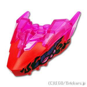 レゴ パーツ ばら売り #82276pb08 ニンジャゴー ドラゴンヘッドの上あご / レッドフェイ...
