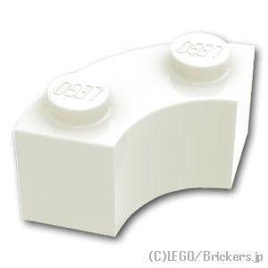 レゴ パーツ ばら売り #85080 ブロック ラウンド コーナー 2 x 2 - マカロニ：ホワイ...