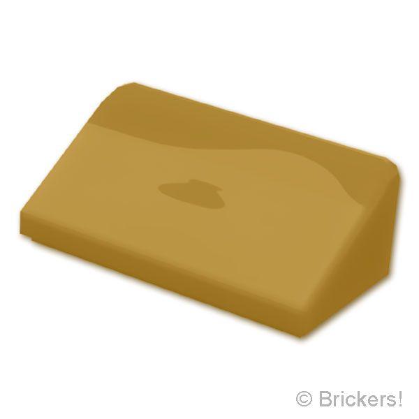 レゴ パーツ ばら売り #85984 スロープ 30° 1 x 2 x 2/3：メタリックゴールド ...