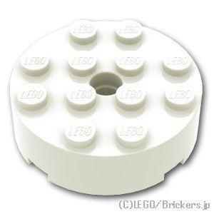 レゴ パーツ ばら売り #87081 ラウンド ブロック 4 x 4：ホワイト 