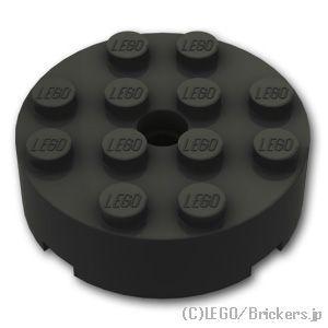 レゴ パーツ ばら売り #87081 ブロック ラウンド 4 x 4：ブラック | LEGOの部品