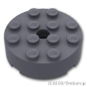 レゴ パーツ ばら売り #87081 ブロック ラウンド 4 x 4：ダークグレー | LEGOの部...