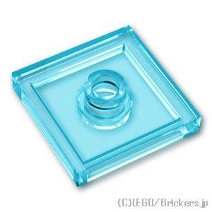 レゴ パーツ ばら売り #87580 プレート 2 x 2 - ジャンパー：トランスライトブルー |...