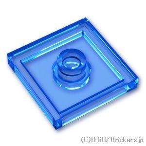 レゴ パーツ ばら売り #87580 プレート 2 x 2 - ジャンパー：トランスブルー | LE...