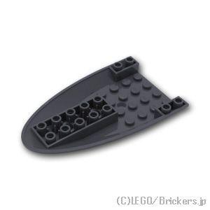 レゴ パーツ ばら売り #87611 航空機 胴体後部 6 x 10 - ボトム：ダークグレー | ...