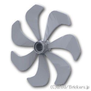 レゴ パーツ ばら売り #87751 プロペラ - 7枚刃　47.79mm：フラットシルバー | L...