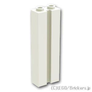 レゴ パーツ ばら売り #88393 ブロック 1 x 2 x 5 - 縦溝：ホワイト | LEGO...