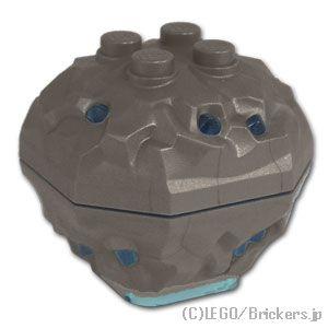 レゴ パーツ ばら売り #88644c01 ロック 4 x 4 - 鉱物の結晶：パールダークグレー ...