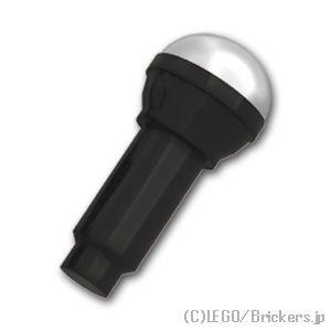 レゴ パーツ ばら売り #90370pb05 マイク ハーフシルバートップ：ブラック | LEGOの...