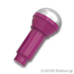 レゴ パーツ ばら売り #90370pb05 マイク ハーフシルバートップ：マゼンタ | LEGOの...
