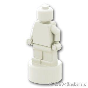 レゴ パーツ ばら売り #90398 ミニフィグ トロフィー / スタチュー：ホワイト | LEGO...