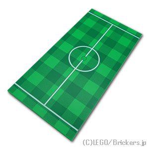 レゴ パーツ ばら売り #90498pb33 タイル 8 x 16 - サッカー場 センターエリア：...