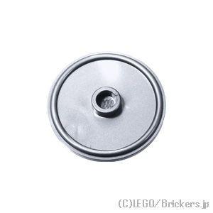 レゴ パーツ ばら売り #91884 ラウンドシールド - センタースタッド：フラットシルバー | ...
