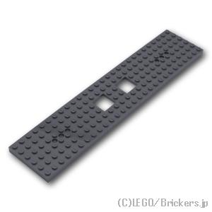 レゴ パーツ ばら売り #92339 トレイン ベース 6 x 28：ダークグレー | LEGOの部...