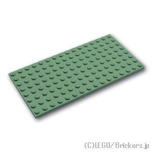 レゴ パーツ ばら売り #92438 プレート 8 x 16：サンドグリーン | LEGOの部品