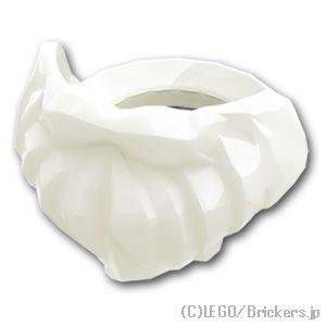 レゴ パーツ ばら売り #93223 ミニフィグ ひげ - ショート：ホワイト | LEGOの部品