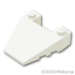 レゴ パーツ ばら売り #93348 テーパー ウェッジ 4 x 4 - スタッドノッチ：ホワイト ...