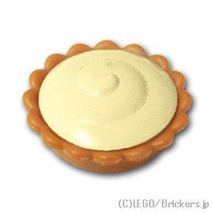レゴ パーツ ばら売り #93568pb002 クリームフィリングパイ - ブライトイエロークリーム...