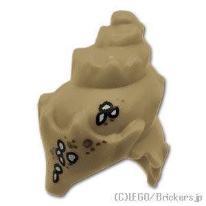 レゴ パーツ ばら売り #96223pb01 巻貝：ダークタン | LEGOの部品