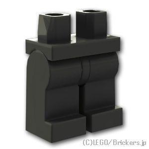 レゴ パーツ ばら売り #970c00 ミニフィグ レッグ：ブラック | LEGOの部品｜brickers