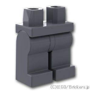 レゴ パーツ ばら売り #970c00 ミニフィグ レッグ：ダークグレー | LEGOの部品