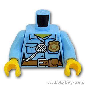 レゴ パーツ ばら売り #973pb2663c01 トルソー - ダークタンベルトと無線の女性警官：...