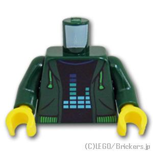 レゴ パーツ ばら売り #973pb3780c01 トルソー - パーカーとイコライザーTシャツ：ダ...