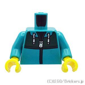 レゴ パーツ ばら売り #973pb5665c01 トルソー - ドローストリング付きジャケット：ダ...