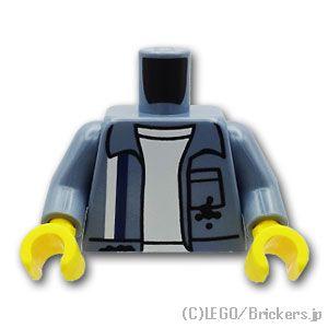 レゴ パーツ ばら売り #973pb5994c01 トルソー - 白いシャツにストライプ作業服：サン...