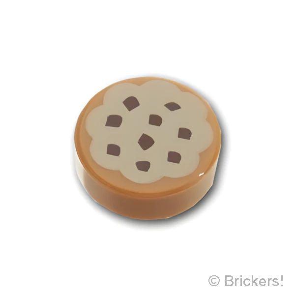 レゴ パーツ ばら売り #98138pb014 タイル ラウンド 1 x 1 - チョコチップクッキ...