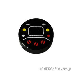 レゴ パーツ ばら売り #98138pb288 ラウンド タイル 1 x 1 - 操作パネル：ブラッ...