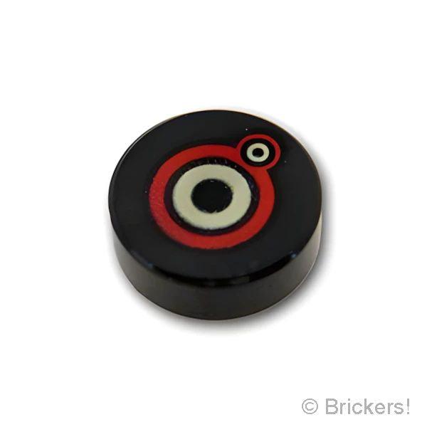レゴ パーツ ばら売り #98138pb297 タイル ラウンド 1 x 1 - モンスターの眼：ブ...