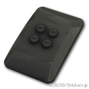 レゴ パーツ ばら売り #98281 クワッド カーブ ウェッジ 6 x 4 x 2/3：ブラック ...